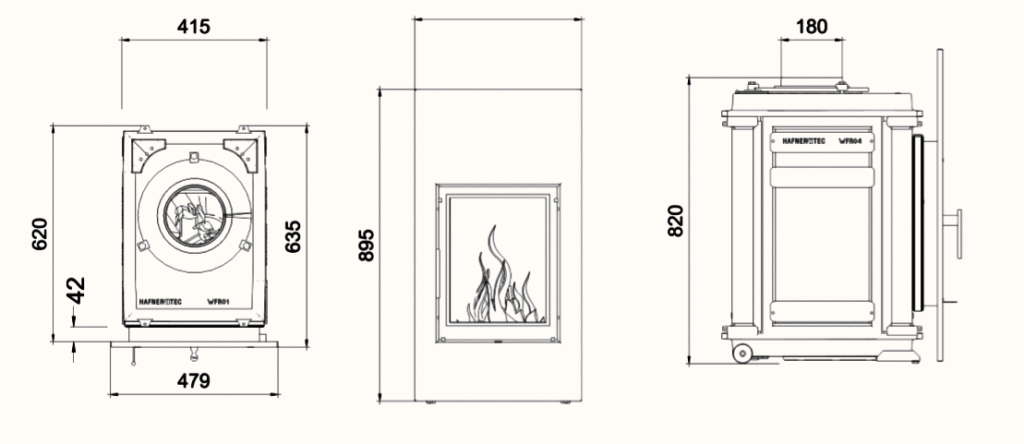 Hafnertec WFR XL 33 Abmessungen