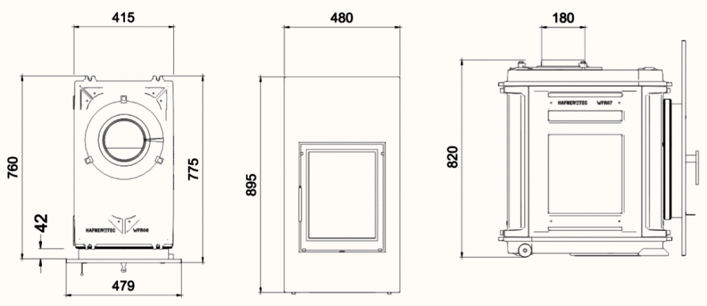 Hafnertec WFR XL 50 Abmessungen