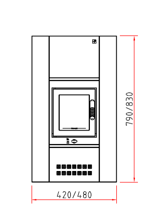 Schmid Concept 9 Maßzeichnung Frontansicht