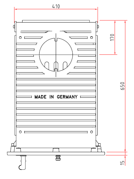 Schmid SH 11D Maßzeichnung Draufsicht